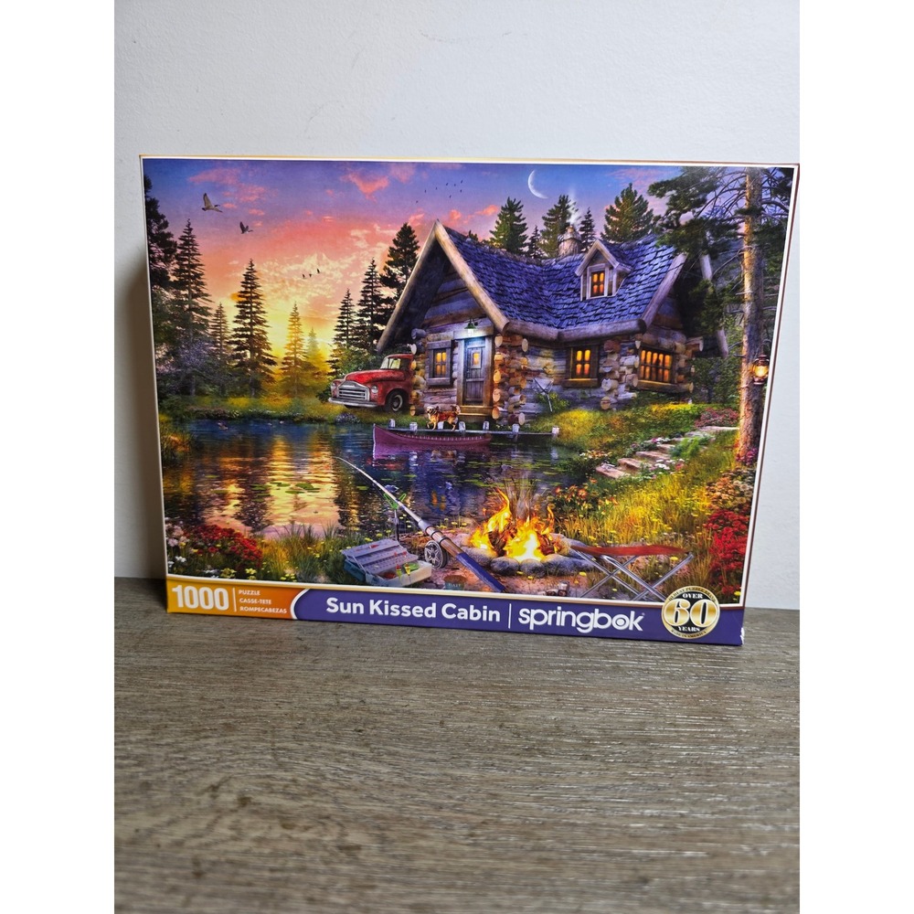 Sun Kissed Cabin - 1000 Piece Jigsaw Puzzle by Springbok 2024